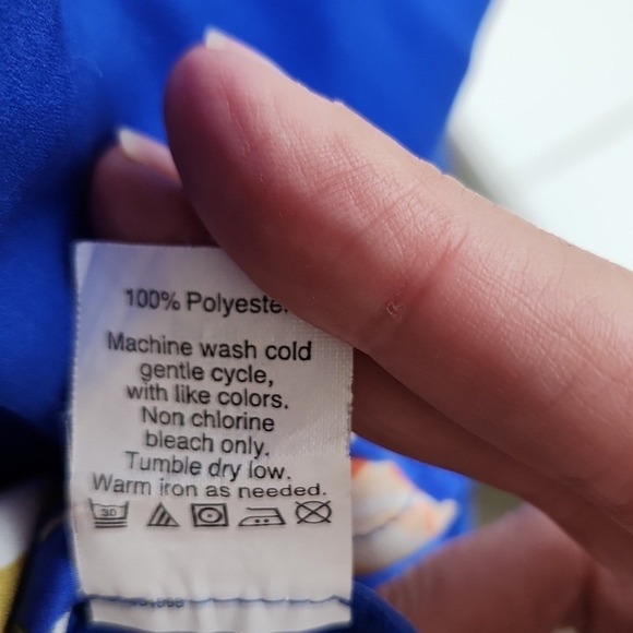 J Crew Blue Floral Blouse Size M - Picture 5 of 8